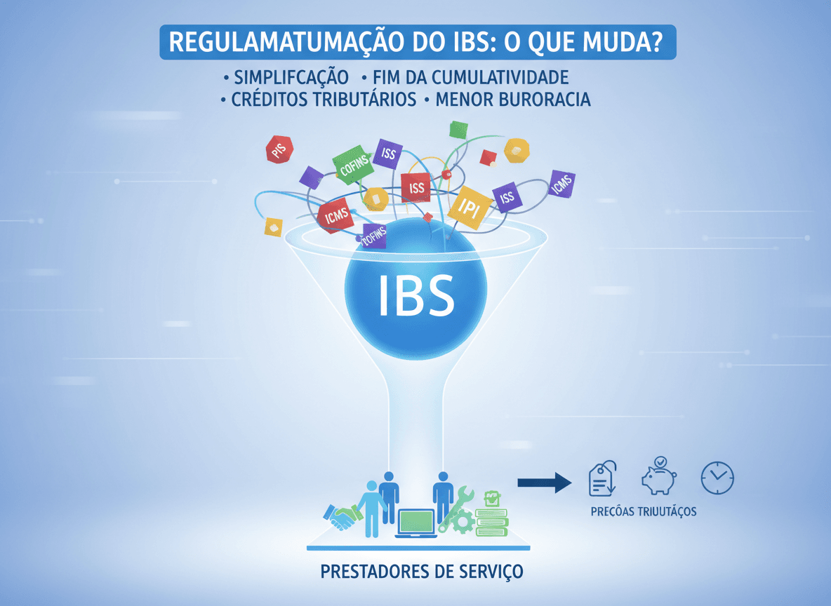 Regulamentação do IBS: o que muda para prestadores de serviço