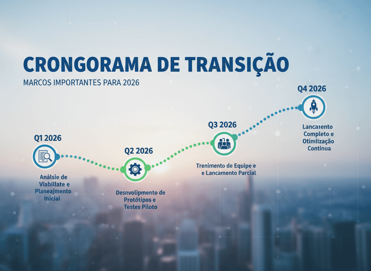 Cronograma de transição: marcos importantes para 2026